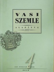 Bakonyi Gergely - Vasi szemle 2010/4. [antikvár]