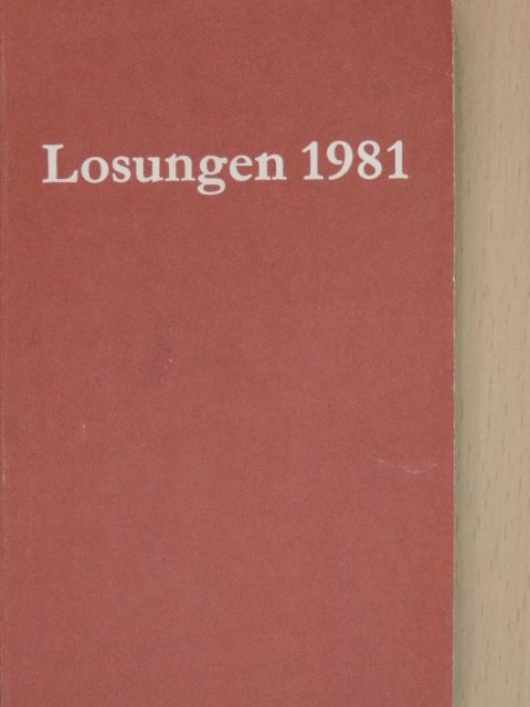 Losungen 1981 [antikvár]