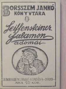 Bér Dezső - Seiffensteiner Salamon adomái [antikvár]