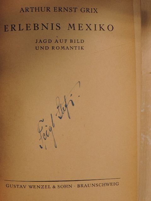 Arthur Ernst Grix - Erlebnis Mexiko [antikvár]