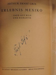 Arthur Ernst Grix - Erlebnis Mexiko [antikvár]