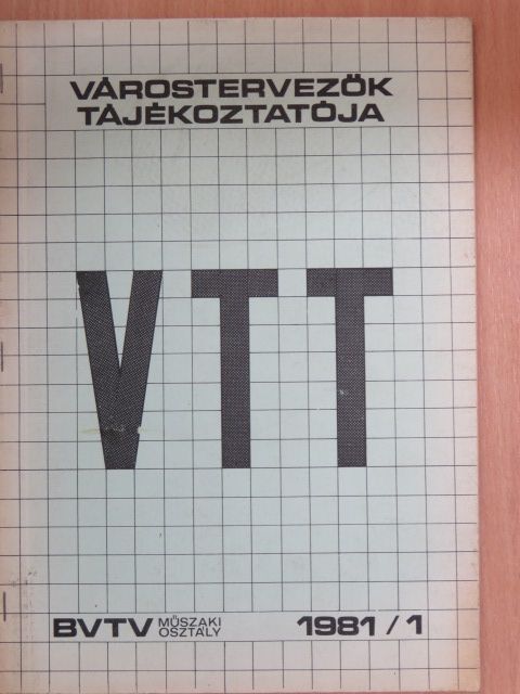 Barsiné Pataky Etelka - Várostervezők tájékoztatója 1981/1. [antikvár]
