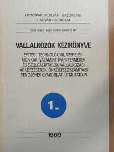 Dr. Novák Tamás - Vállalkozók kézikönyve 1. [antikvár]