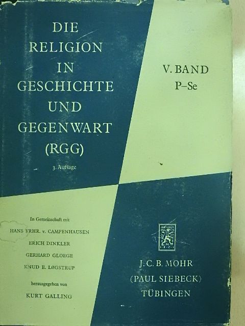 Die Religion in Geschichte und Gegenwart V. [antikvár]
