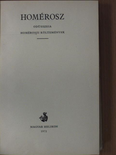 Homérosz - Odüsszeia/Homéroszi költemények [antikvár]