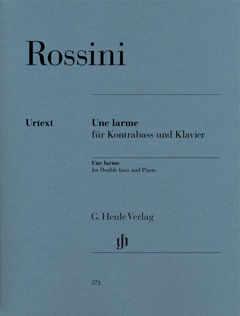 ROSSINI - UNE LARME FÜR KONTRABASS UND KLAVIER (TOBIAS GLÖCKER)