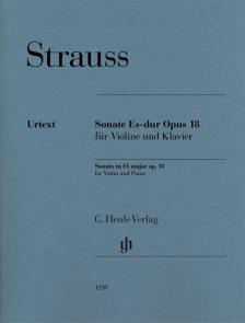 STRAUSS RICHARD - SONATE ES-DUR OP.18 FÜR VIOLINE UND KLAVIER