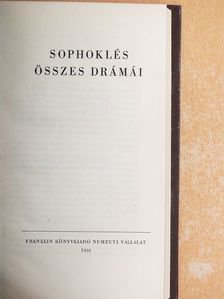 Sophokles - Sophoklés összes drámái [antikvár]