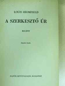 Louis Bromfield - A szerkesztő úr [antikvár]