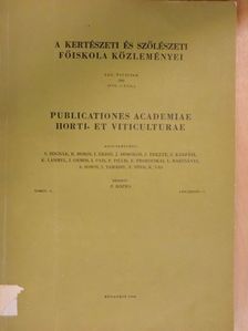 Dr. Balázs L. - A Kertészeti és Szőlészeti Főiskola Közleményei 1966. [antikvár]