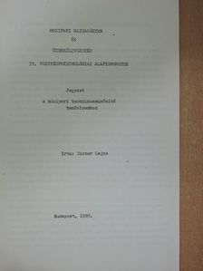 Dirner Lajos - Húsipari gazdaságtan és üzemrészvezetés IV. [antikvár]