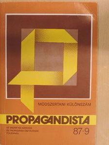 Bakonyi Pál - Propagandista 1987/9. Módszertani különszám [antikvár]