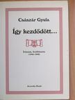 Császár Gyula - Így kezdődött... [antikvár]