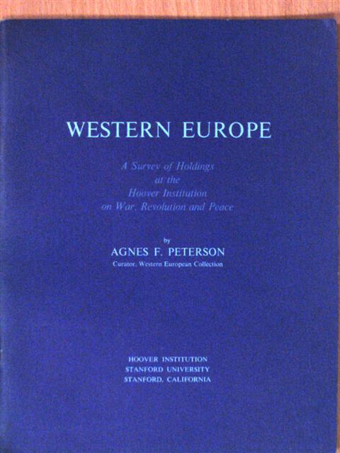 Agnes F. Peterson - Western Europe [antikvár]