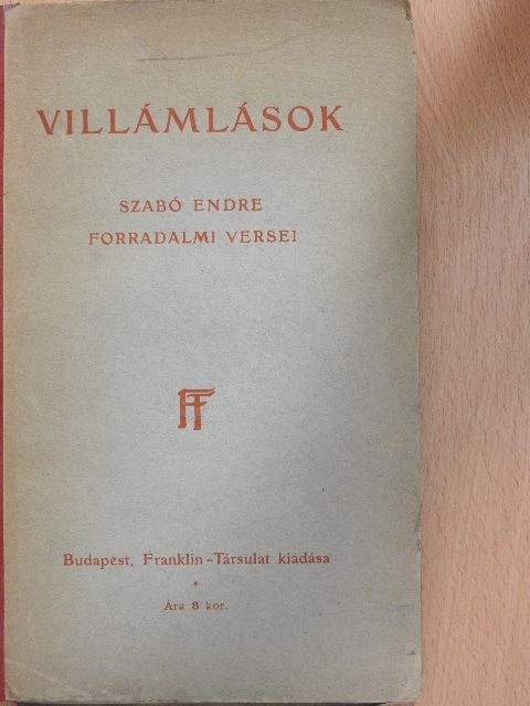 Szabó Endre - Villámlások [antikvár]