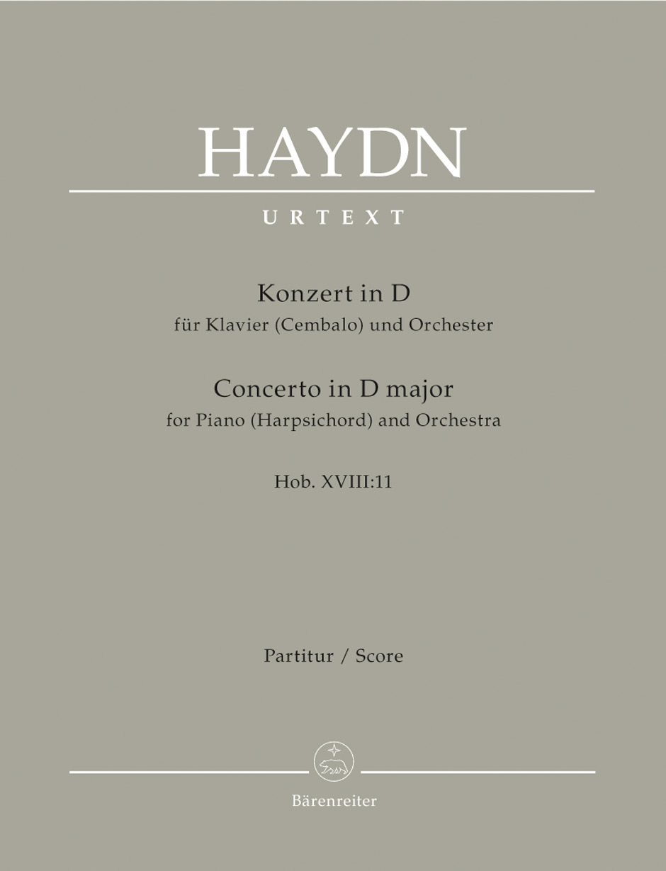 HAYDN JOSEPH - KONZERT IN D FÜR KLAVIER (CEMBALO) UND ORCHESTER HOB.XVIII:11, PARTITUR