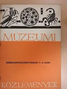 Bálint Alajos - Múzeumi közlemények 1966/1-2. [antikvár]