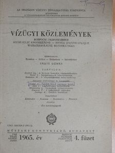 Domokos Miklós - Vízügyi Közlemények 1965/4. [antikvár]
