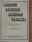 Dr. Ernst Hackel - Tanuljunk könnyen, gyorsan németül! [antikvár]