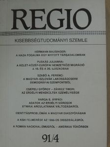 Csepeli György - Regio 1991/4. [antikvár]