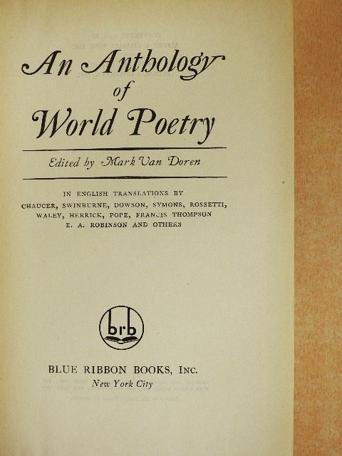 Chang Heng - An Anthology of World Poetry [antikvár]