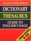 Dictionary-Thesaurus-Guide to English Usage [antikvár]