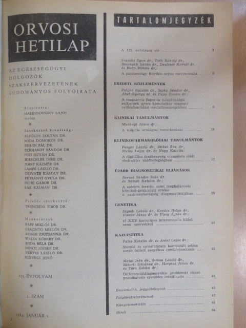 Dr. Besznyák István - Orvosi hetilap 1984. (nem teljes évfolyam) [antikvár]