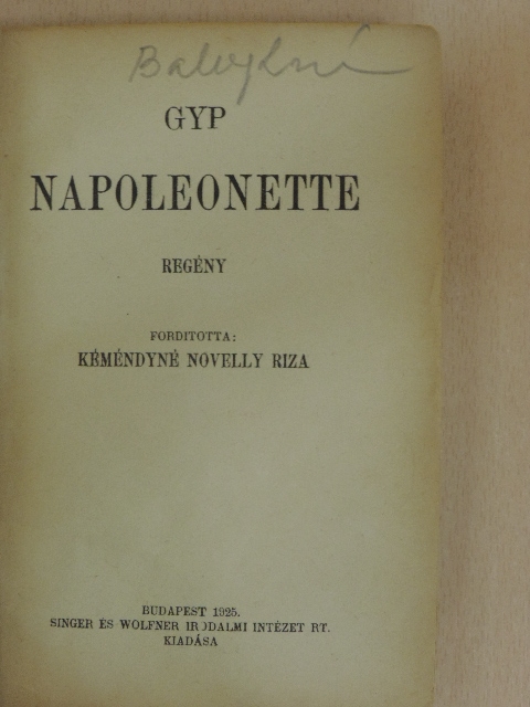 Gyp - Napoleonette [antikvár]
