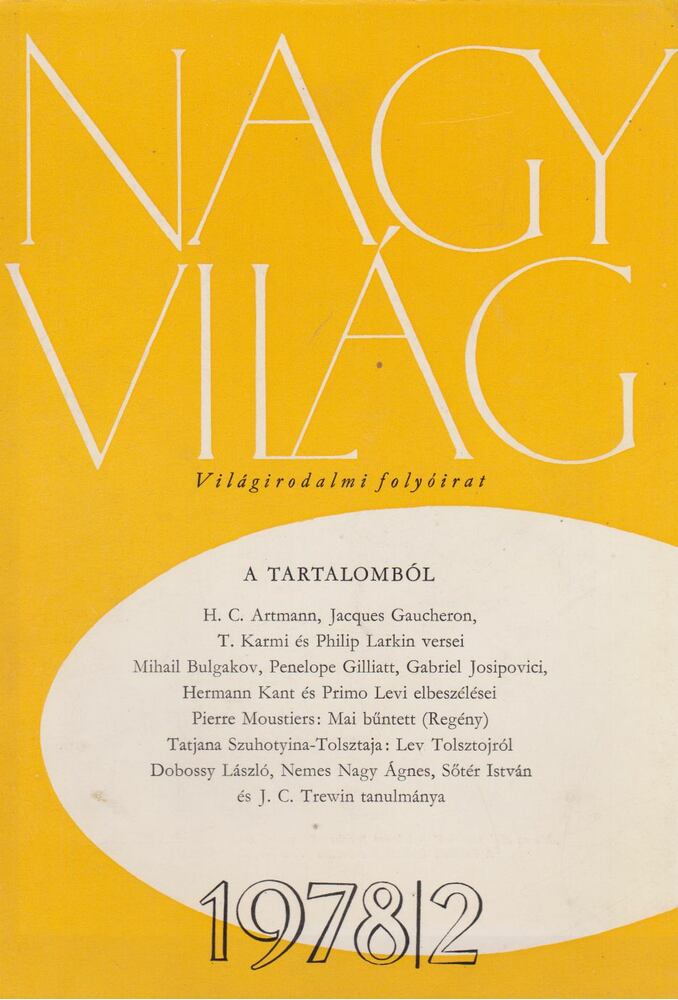 KÉRY LÁSZLÓ - Nagyvilág 1978/2 [antikvár]