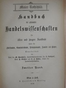 Handbuch der gesammten Handelswissenschaften II. (gótbetűs) [antikvár]