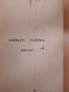 Harsányi Ernő - Kísérleti filozófia [antikvár]