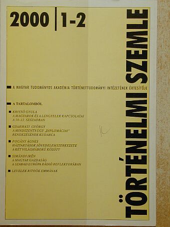 Gyarmati György - Történelmi Szemle 2000/1-2. [antikvár]
