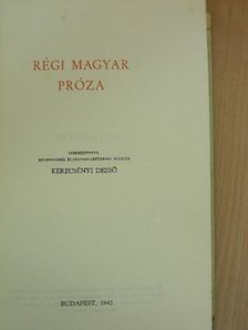 Alvinczi Péter - Régi magyar próza [antikvár]