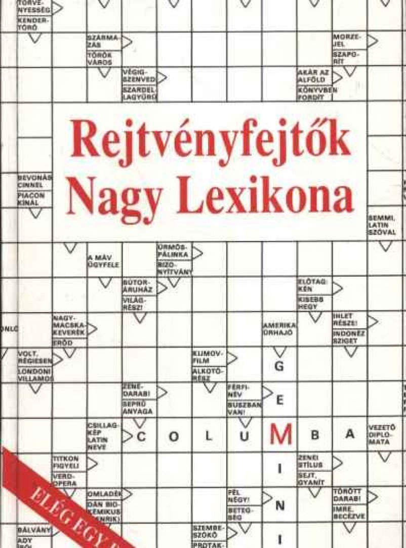 DR. GARAMI LÁSZLÓ - Rejtvényfejtők Nagy Lexikona [antikvár]