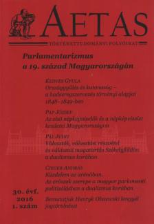 Pelyach István - Aetas 2016/1. [antikvár]