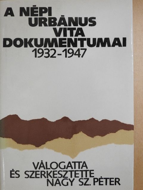 Bálint György - A népi urbánus vita dokumentumai [antikvár]