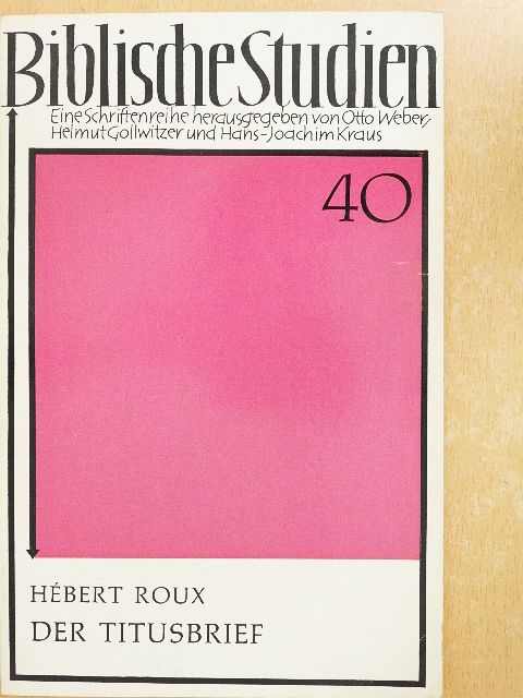 Hébert Roux - Der Titusbrief [antikvár]