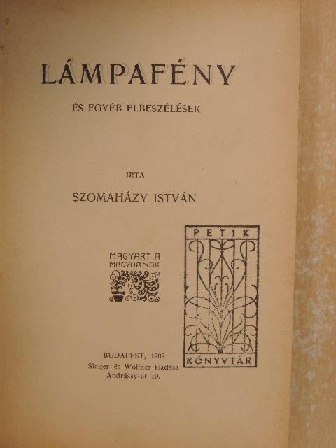 Szomaházy István - Lámpafény [antikvár]