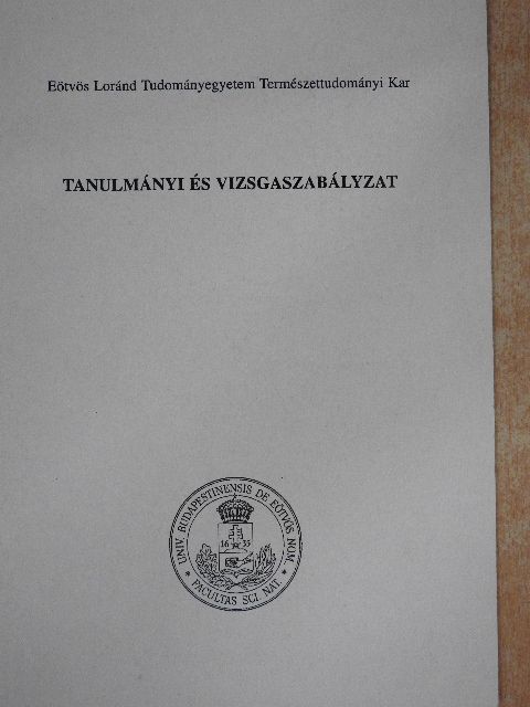 Tanulmányi és vizsgaszabályzat [antikvár]