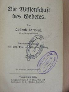 Ludovic de Besse - Die Wissenschaft des Gebetes (gótbetűs) [antikvár]