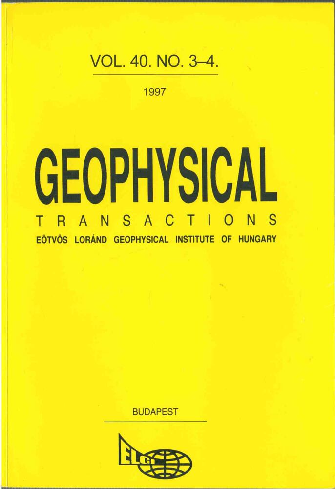 Hegybíró Zsuzsanna - Geophysical Transactions vol. 40. no. 3-4 [antikvár]