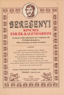 KISS DÉNES - Berzsenyi Kincses Emlék-Kalendáriom 1986. [antikvár]