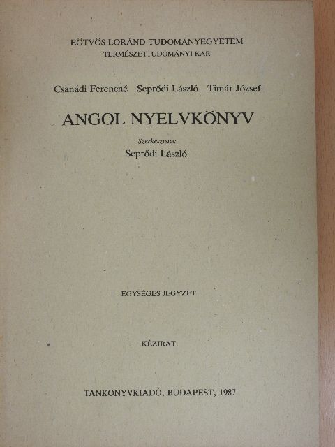Csanádi Ferencné - Angol nyelvkönyv [antikvár]