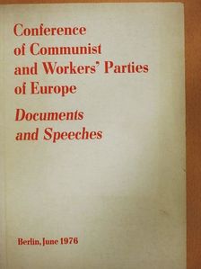 Erich Honecker - Conference of Communist and Workers' Parties of Europe [antikvár]