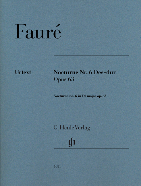 FAURÉ - NOCUTRNE NR.6 DES-DUR OP.63