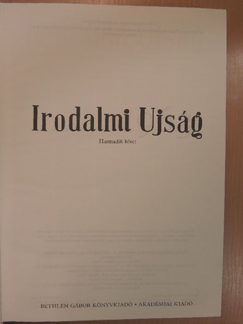 Irodalmi Ujság 1963-1965. [antikvár]