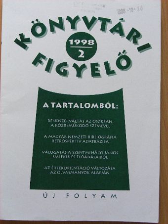 Berke Barnabásné - Könyvtári Figyelő 1998/2 [antikvár]