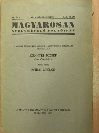 B. G. - Magyarosan 1935/5-6. [antikvár]
