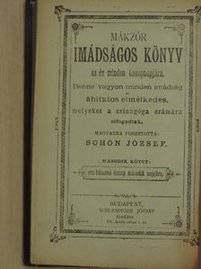 Mákzór imádságos könyv az év minden ünnepnapjára II. [antikvár]
