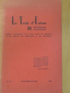 Jean Cocteau - Le Trait d'Union des bibliothéques/discothéques 1963. Septembre-Octobre [antikvár]